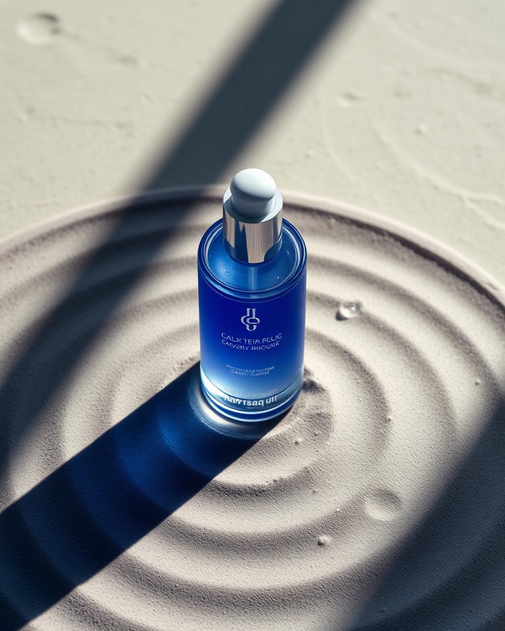 Ripple Plinth — Beauty campaign set built by SceneCraft Studio
